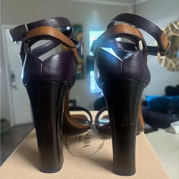 Prada Calzatura Donna Madras Fume Sandal - Picture 5 of 10